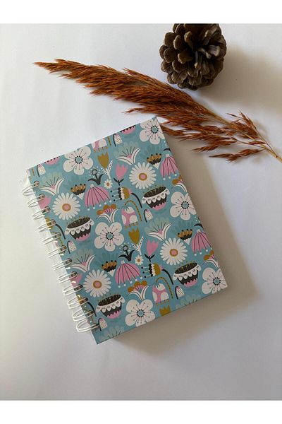Adalinhome Atakids Lizy Planner με σελιδοδείκτη |   17 x 13 εκ |   Σπιράλ – Ριγέ Σελίδα