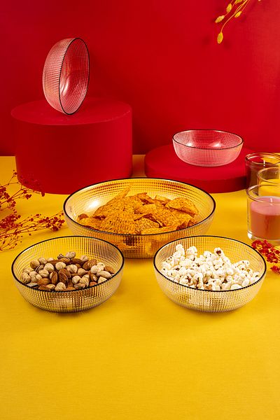 Fecra Loren 5-Piece Snack Presentation Set Black