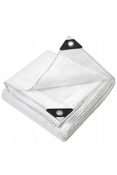 SERSIMO Laminated waterproof polyethylene tarpaulin, 3x4 m, 100 g/sqm, transparent