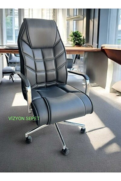 vizyox Spor Ofis Yönetici Makam Koltuğu Dikişli-Ofis Makam Koltuğu Calişma Koltuğu