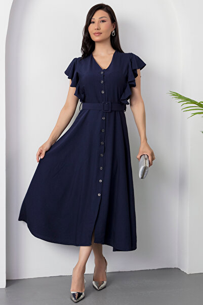 PULLIMM V-Neckline Floor-Length Wedding Dress Grs3739