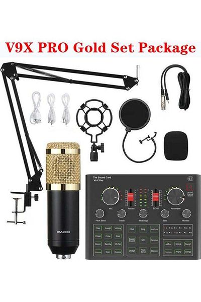 COOYA Studio Recording Professional Sound Card Microphone Set PSM-Mic07 Muticolour