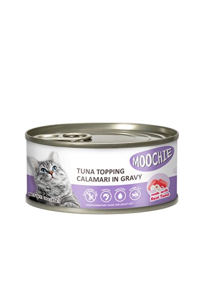 MOOCHIE إضافة تونة وحبار للكبار 85 غرام - عبوة من 6 قطع