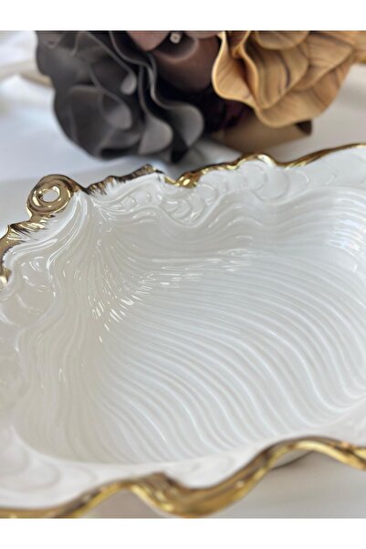 MD MİMOZA DEKOR Albero Oval Salad Bowl 38 cm