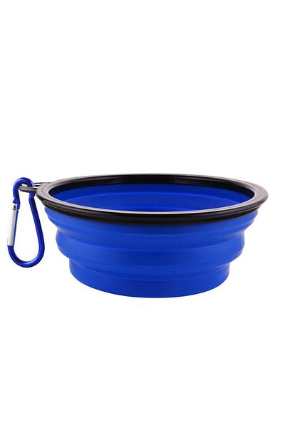 NUTRAPET Fold EM bowls - 13 x 9 x 5.5cm - Blue