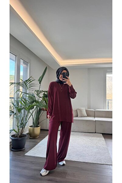 Suede Style 5715 - بدلة نسائية فضفاضة محبوكة من قماش جيرسيه مريح وأنيق