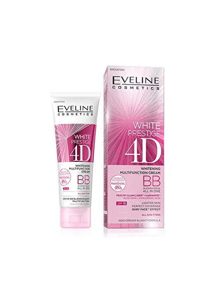 Eveline Cosmetics بيبي كريم وايت برستيج فور دي متعدد الوظائف من إيفلين - 50 مل