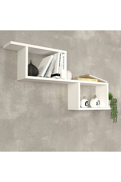 UnicUtil Wall Shelf, UnicUtil, 101 x 24 x 45 cm, White