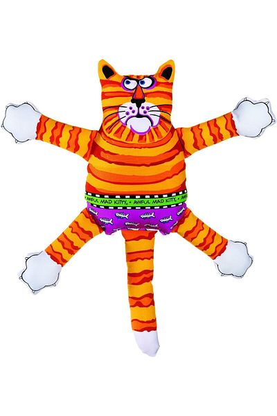 Petmate FAT CATTerrible Nasty Scaries Dog Toy Small