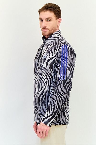 adidas Men Sportswear Fit Long Sleeve Outdoor Windbreaker Jacket, Multicolor