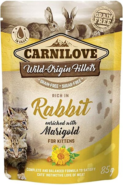 Carnilove Carnilove Rabbit Enriched With Marigold For Kittens wet food - 85g