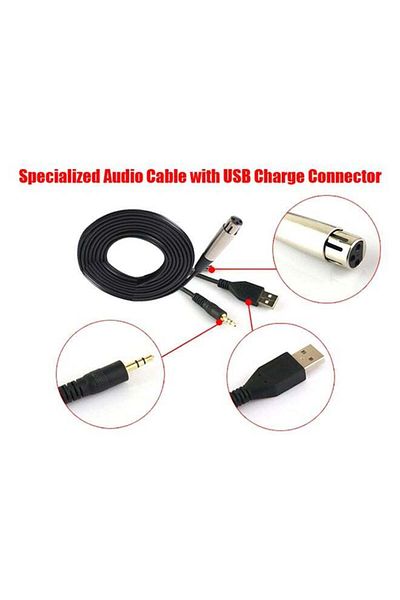 COOYA Condenser Studio Microphone Set, Black, 4465100182