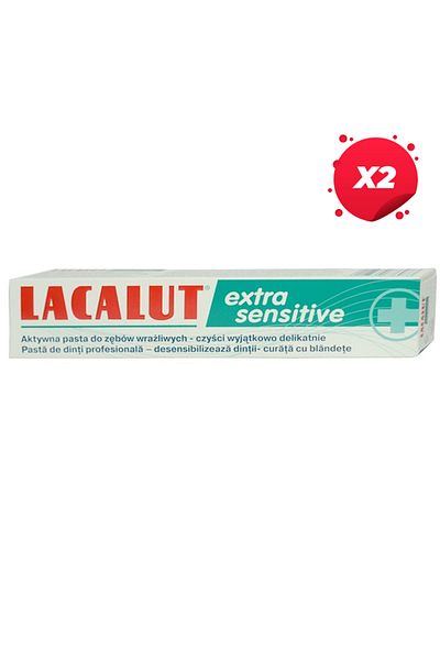 lacalut X2 - LACALUT PASTA DINTI 75ML EXTRA SENSITIVE