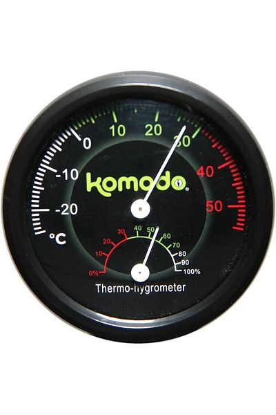 KOMODO Combined Thermometer & Hygrometer Analog