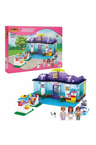 sunman oyuncak Sweet Girl Pet Grooming Center 24607 319 Pieces 00003238