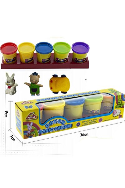 Toy Box Treasures مجموعة عجينة اللعب للأطفال - 5 قطع