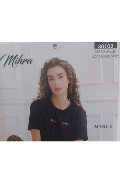 Mihra Mi̇hra-290-06-25 Women's Short Sleeve Cotton Pajamas Set R1287 Sm-L-Xl 2XL