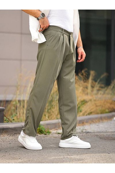 JACK CAPRİO Men's New Season Seasonal Pleated Loose Fit Baggy