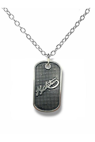 Herşey Nota Kemal Atatürk Signed Men's Imprint Necklace – Silver Color Unisex Metal Jewelry