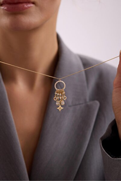 Tufanlar Kuyumculuk 14 Ayar Charmlı Altın Kolye