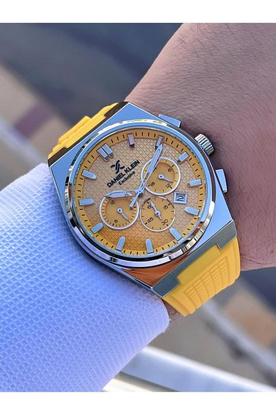 Daniel Klein Silicone Cord Internal Functions Active 2 Years Warranty Men's Watch Fg.Dk10676.7