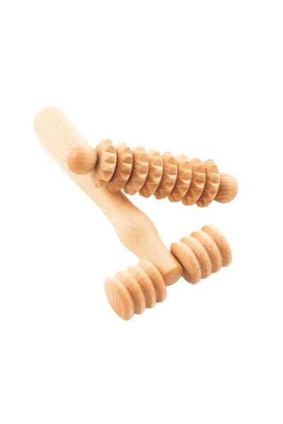 tuuli Set masaj TUULI, Wood, Derma Mini Roller