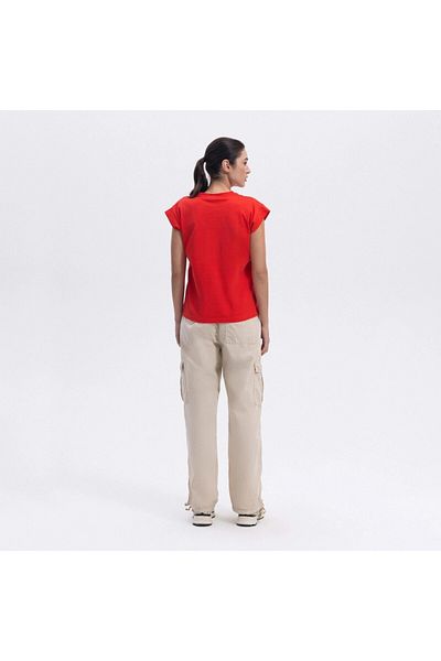 Ellesse Tricou roșu pentru femei - Ef450-rd