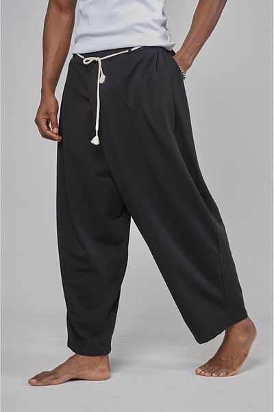 king brich Παντελόνι Shalwar Cut με ελαστική μέση