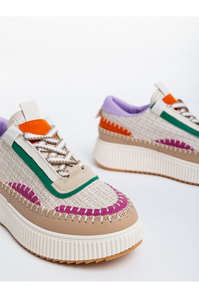 Kalapod Pantofi sport dama bej din material textil Josalyn