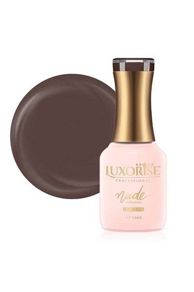 LUXORISE Oja semipermanentă Nude Collection LUXORISE, Chocolate Greedy 15ml