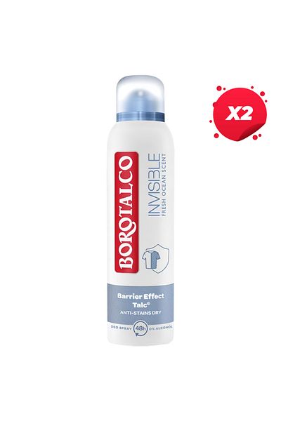 Borotalco X2 - BOROTALCO ANTIPERSPIRANT DEO 150ML INVISIBLE FRESCO