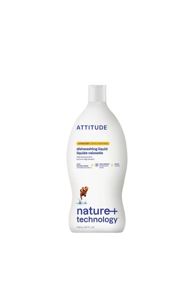 Attitude Detergent de spalat vase si biberoane Citrus Zest, 700 ml - ATTITUDE