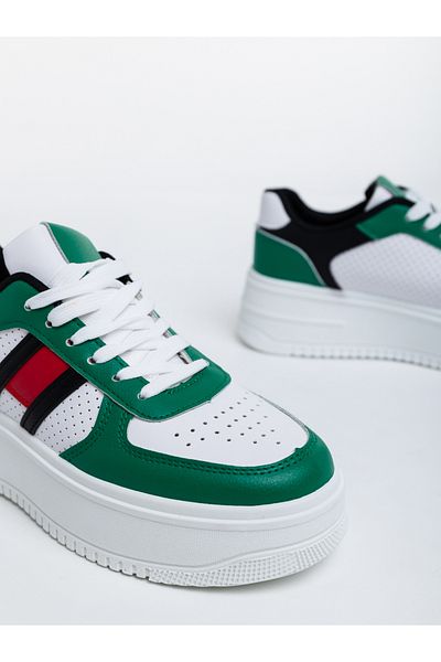 Kalapod Women's green sports shoes made of eco-leather Ayano