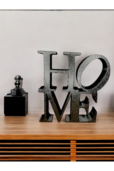 craftopya ''HOME'' Yazılı Dekoratif Biblo