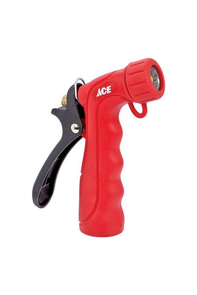 ACE Brass Continuous Insulated Grip Hot Water Nozzle Red and Black