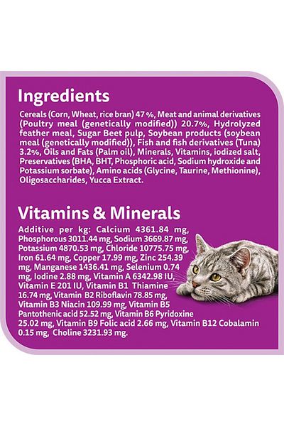 Whiskas Indoor Formula Dry Cat Food - 1.1 kg