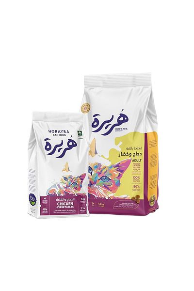 Horayra Chicken and Vegetables Dry Adult Cat Food - 1.5 kg + 420 g