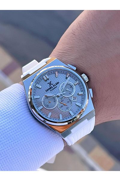 Daniel Klein Silicone Cord Internal Functions Active 2 Years Warranty Men's Watch Fg.Dk10676.4