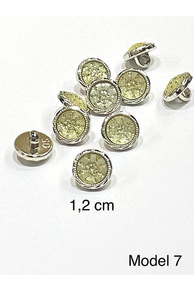 karantuhafiye Blouse Button / Plastic Stone Button / 2914 / 10 Pieces / Model 7