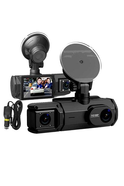 Smartio Camera auto de bord Smartio cu 3 unghiuri de filmare si aplicație mobila