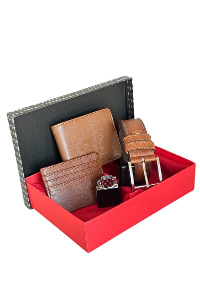 Tisaati Premium Serisi Özel Kutulu Lüks Deri Klasik Cüzdan Kemer Kartlık Ve Ç...