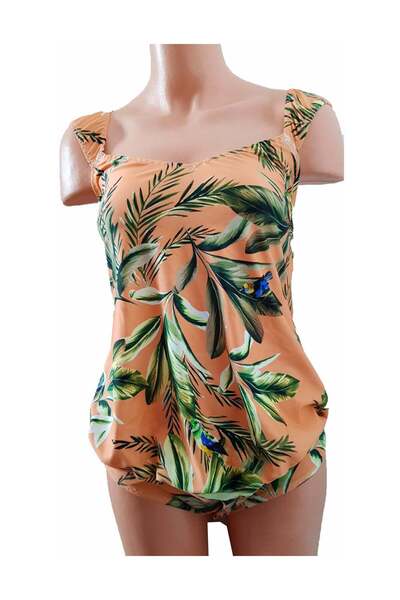 BLD by Exclusive One-piece maternity swimsuit, jungle print, HAPPY MOM, BLD b...