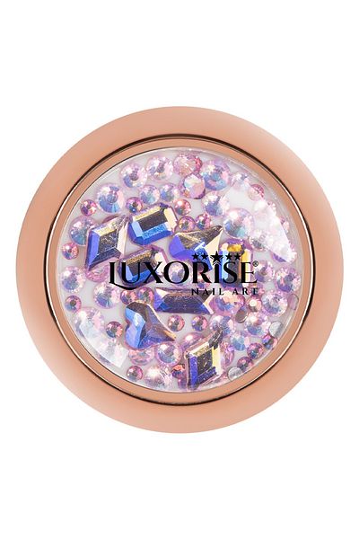 LUXORISE Cristale pentru unghii, roz strălucitor