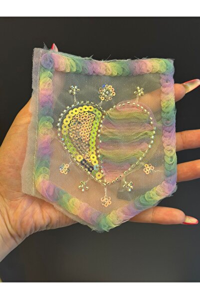 Gönülden Tasarım 14X12 CM Mărgele PUL PULĂ DE BORDARE BIBĂ DE BUCĂTĂ APPLICAT...