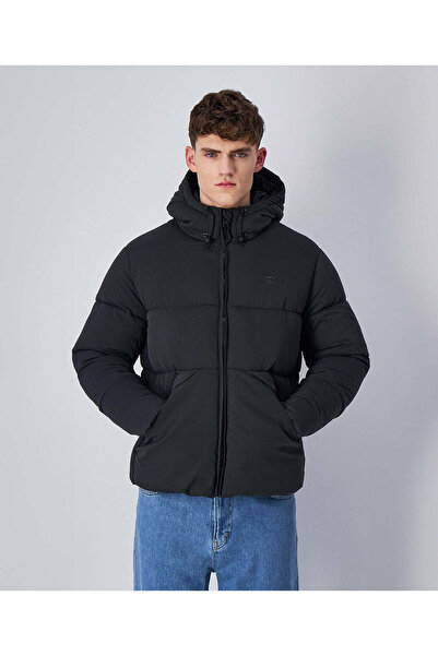 Champion Outdoor Hooded Jacket Siyah Erkek Ceket -220347-ES503