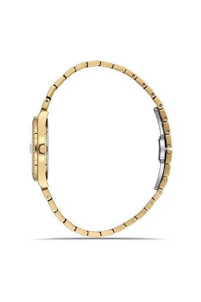 FERRO Fl21596Awt-B Quartz Steel Gold Color 30 mm Women Wrist Watch
