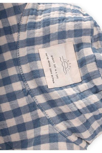 Cigit Pălărie Fedora de muselină 2-8 ani Indigo Plaid