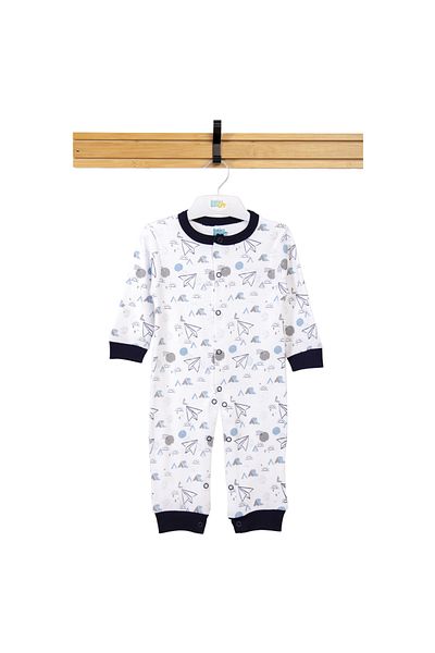 Babies Basic 100% Cotton Printed Long Sleeves Jumpsuit/Romper/Sleepsuit for babies