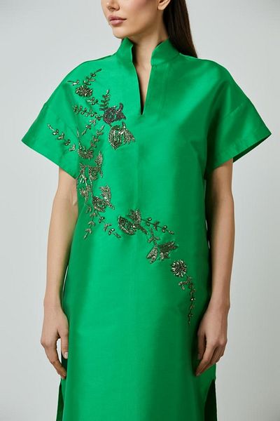 femi9 Embellished taffeta kaftan