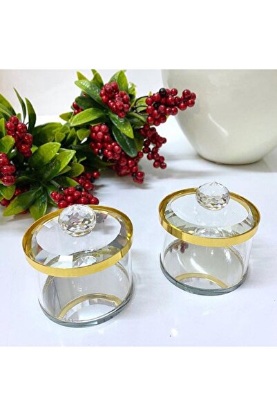 DEKORANLA İki parçalı cam takı kutusu, şık ve dekoratif hediye seçeneği